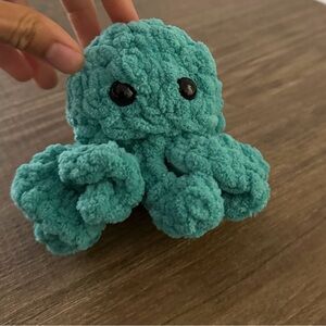 Teal Plush Octopus Toy